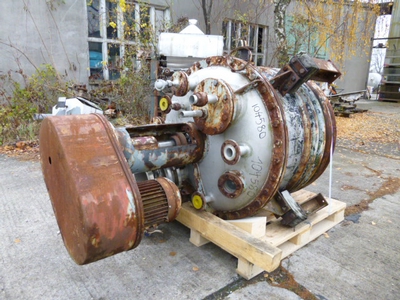 Batch-Type Agitated Reactor 630 L (166.4 gallons) Stainless Steel 316 For Sale - IPP# 104580