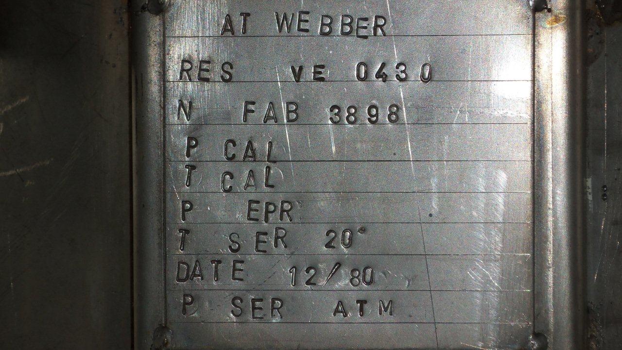 Stainless Steel 304 Webber  Tank - IPP# 100552