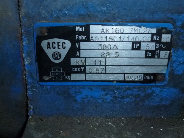  Carbon Steel  Blower 594.7 m3/h (350 CFM) For Sale - IPP# 100555