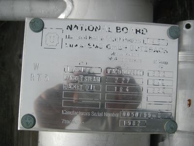 Stainless Steel 316 Wiped/Thin Film Evaporator - IPP# 102462