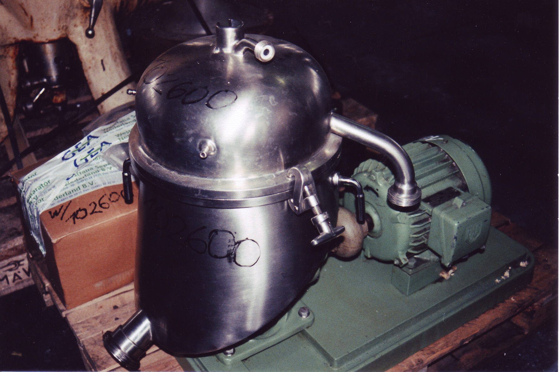   Centrifuge-Disc Bowl 1.5 kW (2 HP) Stainless Steel 316 For Sale - IPP# 102600