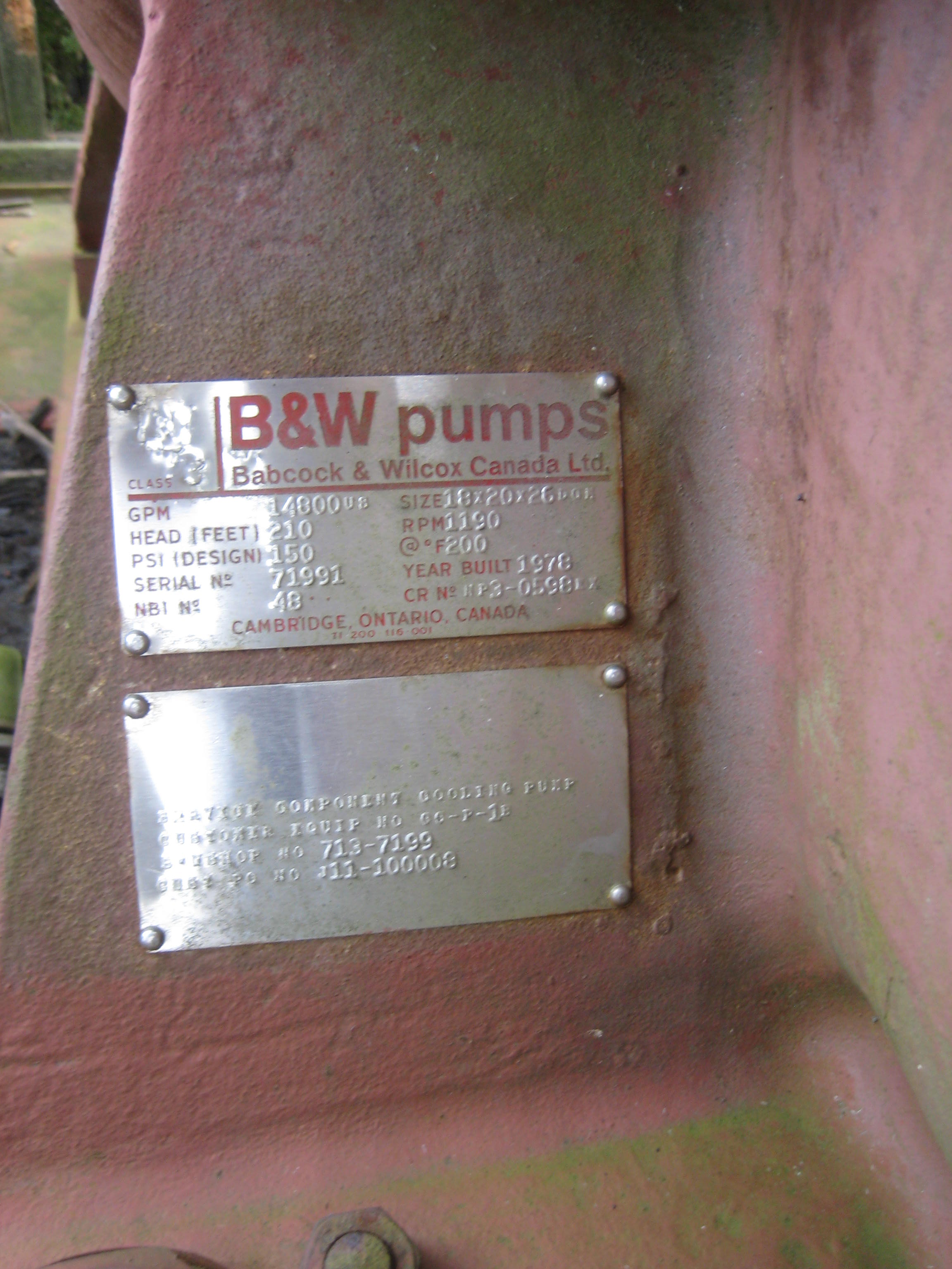 Unused Centrifugal Pump 3,350 m3/h (14,800 GPM)  For Sale - IPP# 11630