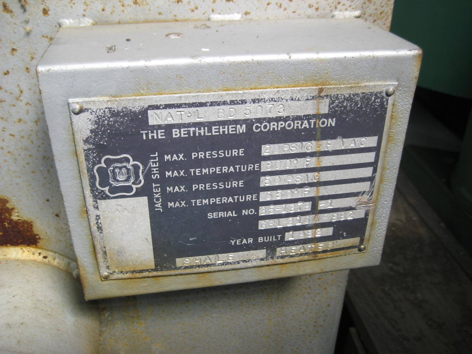 Carbon Steel Gale Process Solutions 1P1203JTB Dryer-Porcupine - IPP# 12783