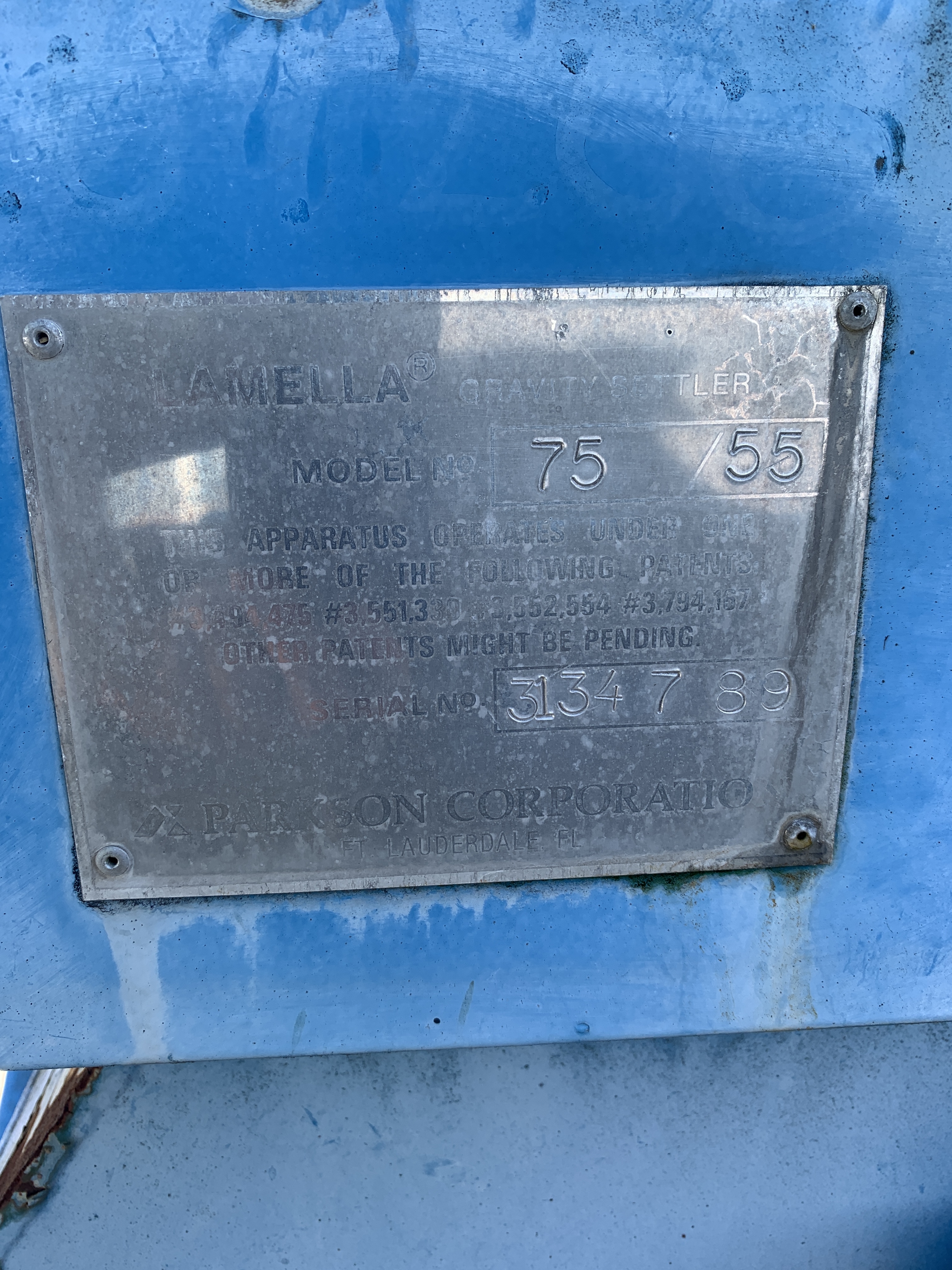 Carbon Steel Clarifier - IPP# 204090