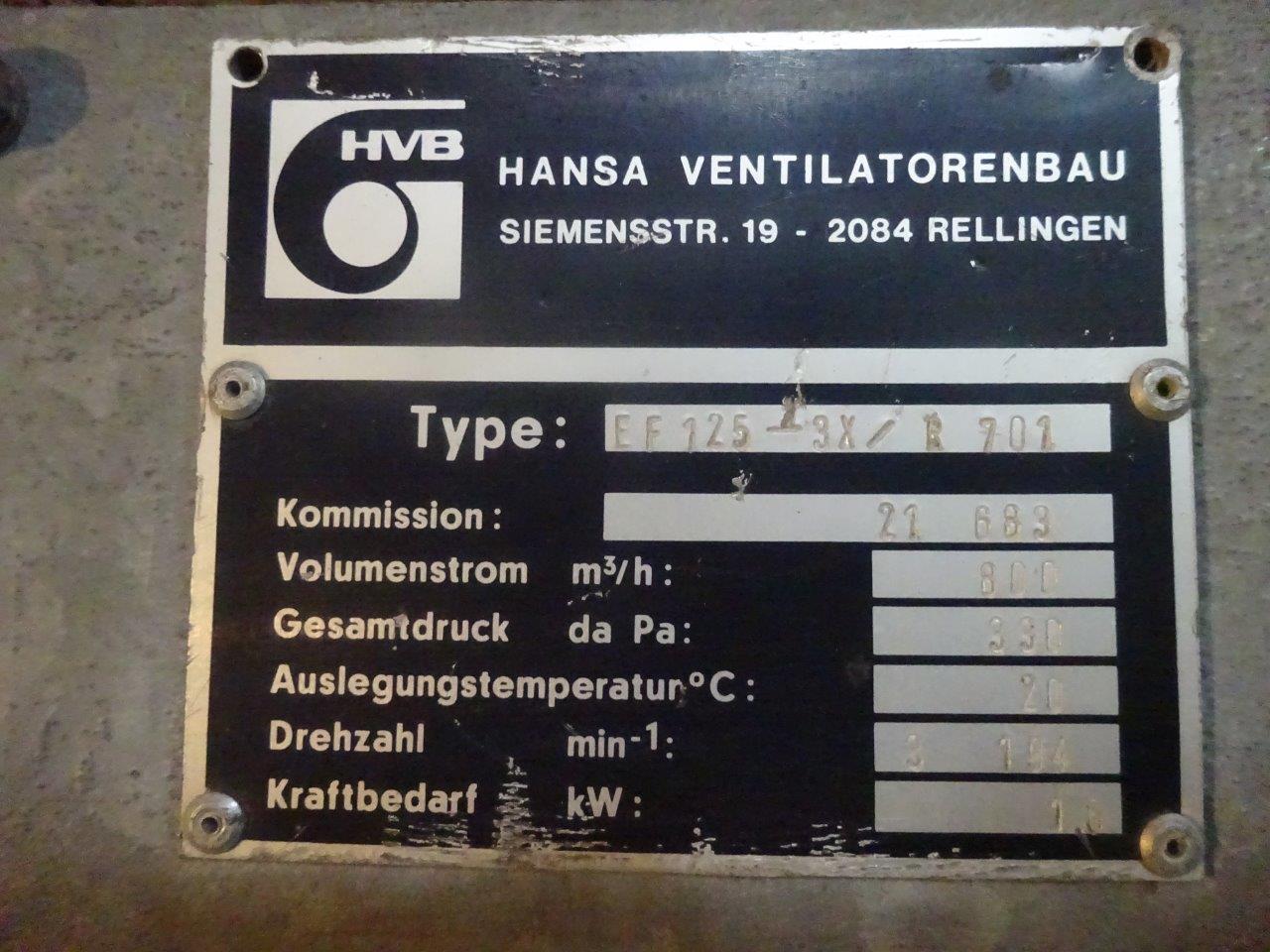  Carbon Steel  Blower 800 m3/h (470.9 CFM) For Sale - IPP# 204170