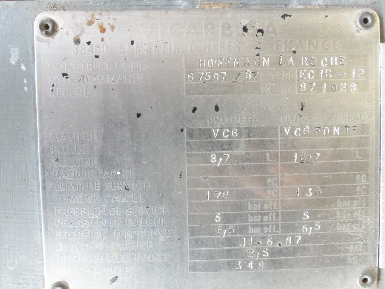  Graphite Block Heat Exchanger 2.5 m² (26.9 ft²) For Sale - IPP# 204186