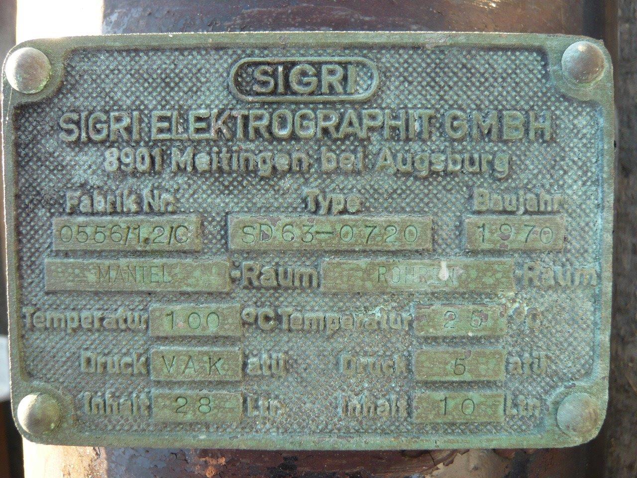 Graphite Shell and Tube Heat Exchanger - IPP# 204117