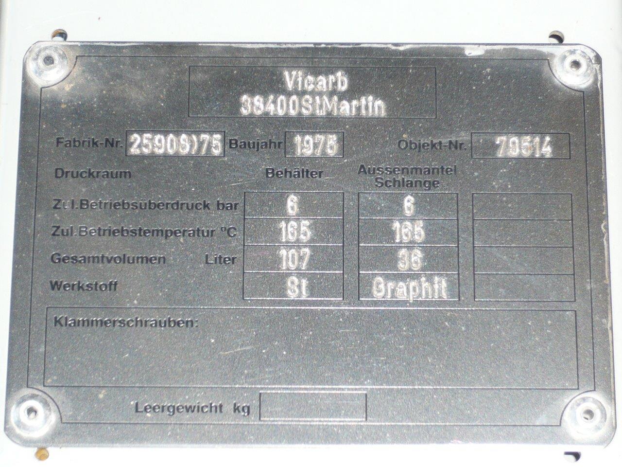  Shell and Tube Heat Exchanger 4 m² (43.1 ft²) Graphite For Sale - IPP# 204139