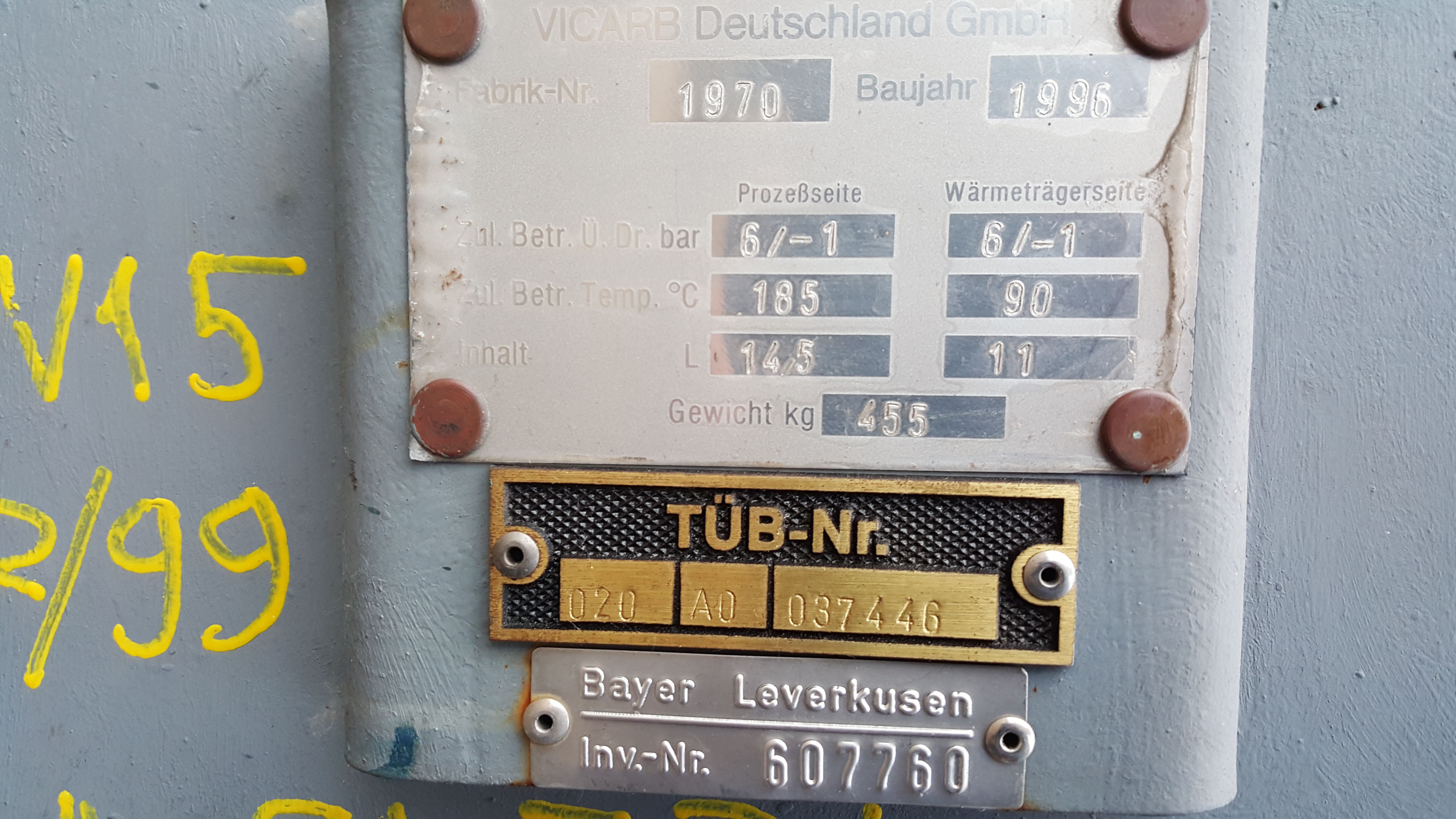 Unused Graphite VICARB VICARB EC 3/10 D Heat Exchanger - IPP# 204518