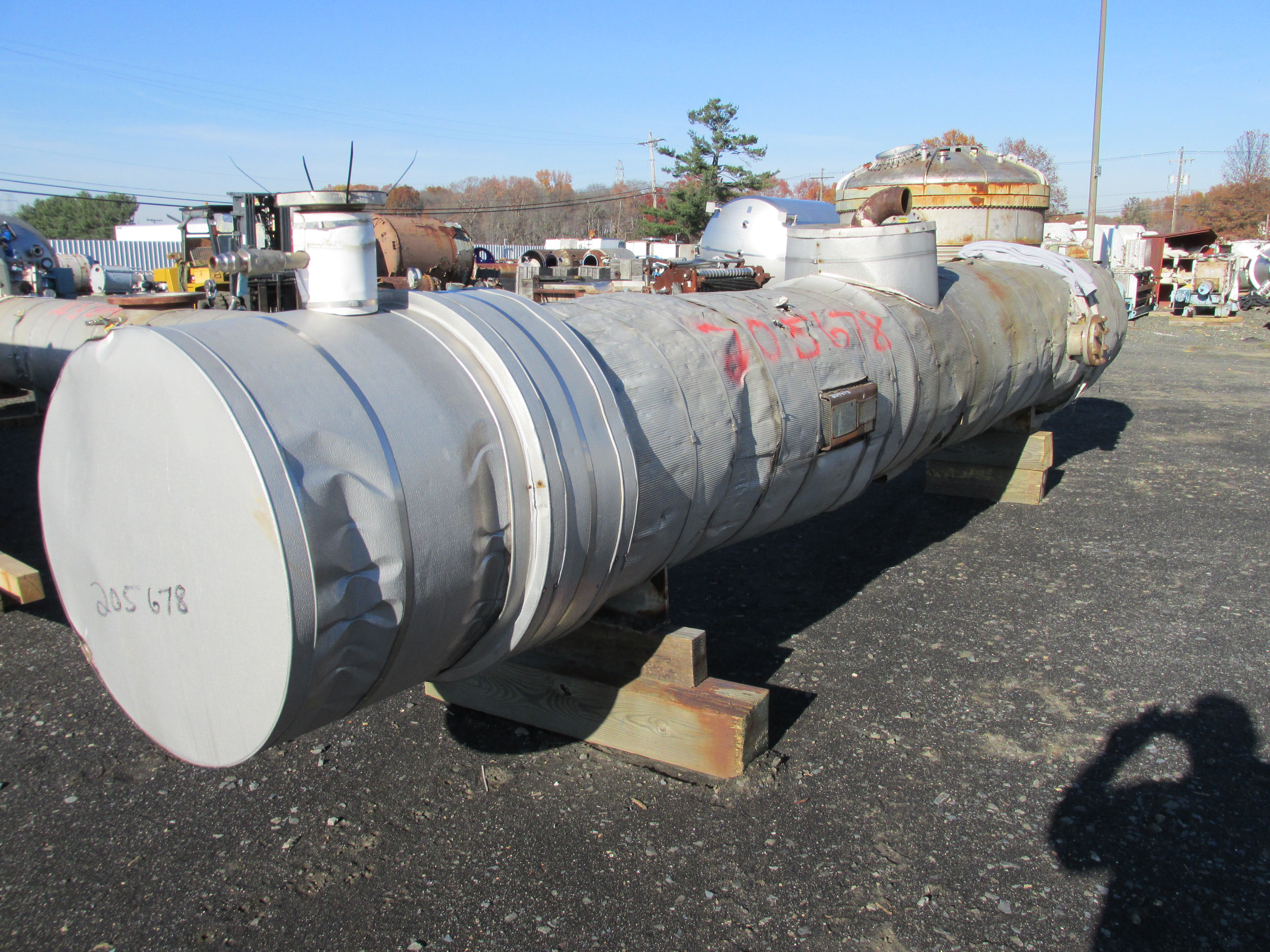  Stainless Steel 304 Shell and Tube Heat Exchanger 162.6 m² (1,750 ft²) For Sale - IPP# 205678