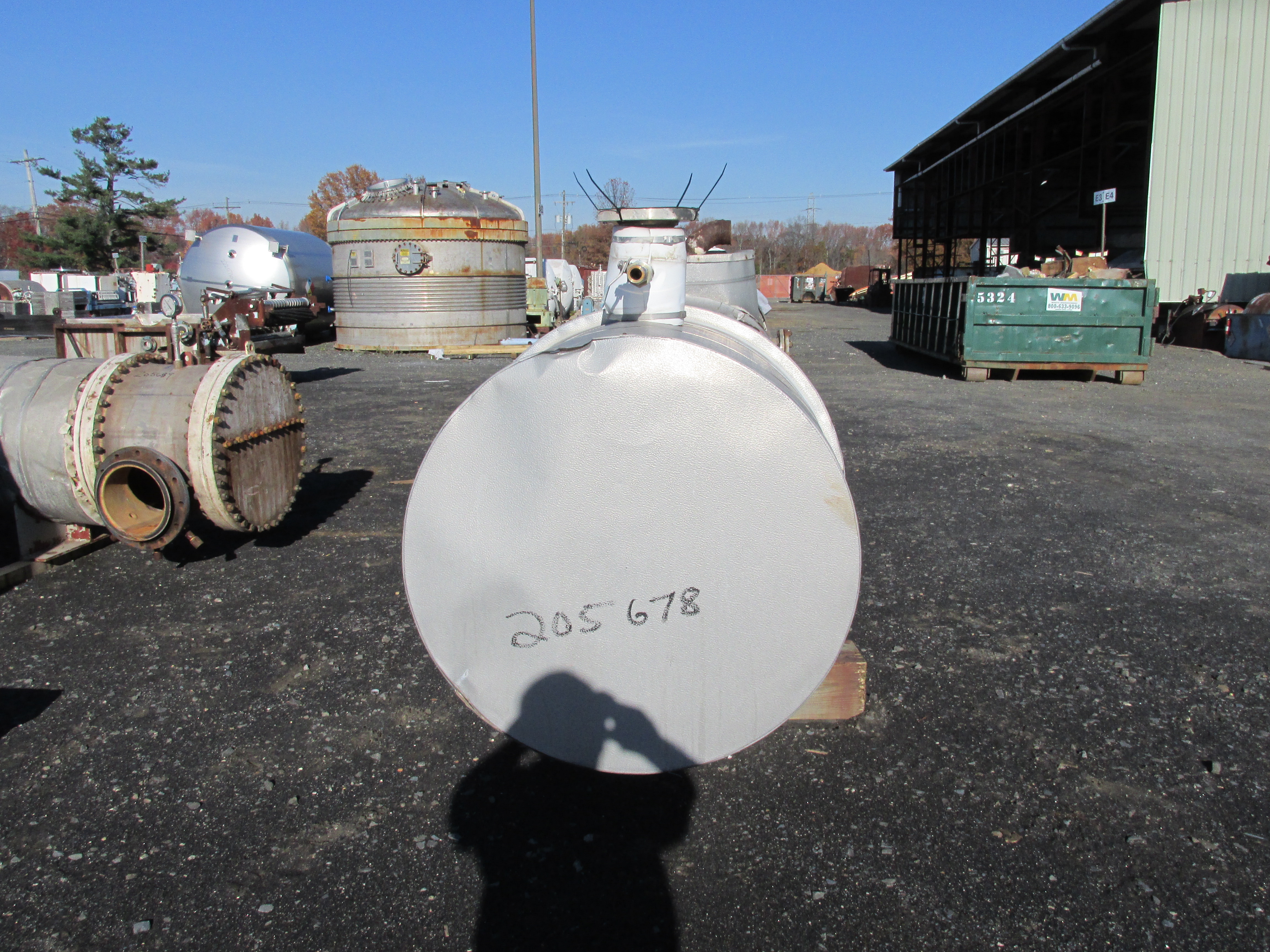 Stainless Steel 304 Shell and Tube Heat Exchanger 162.6 m² (1,750 ft²) For Sale - IPP# 205678