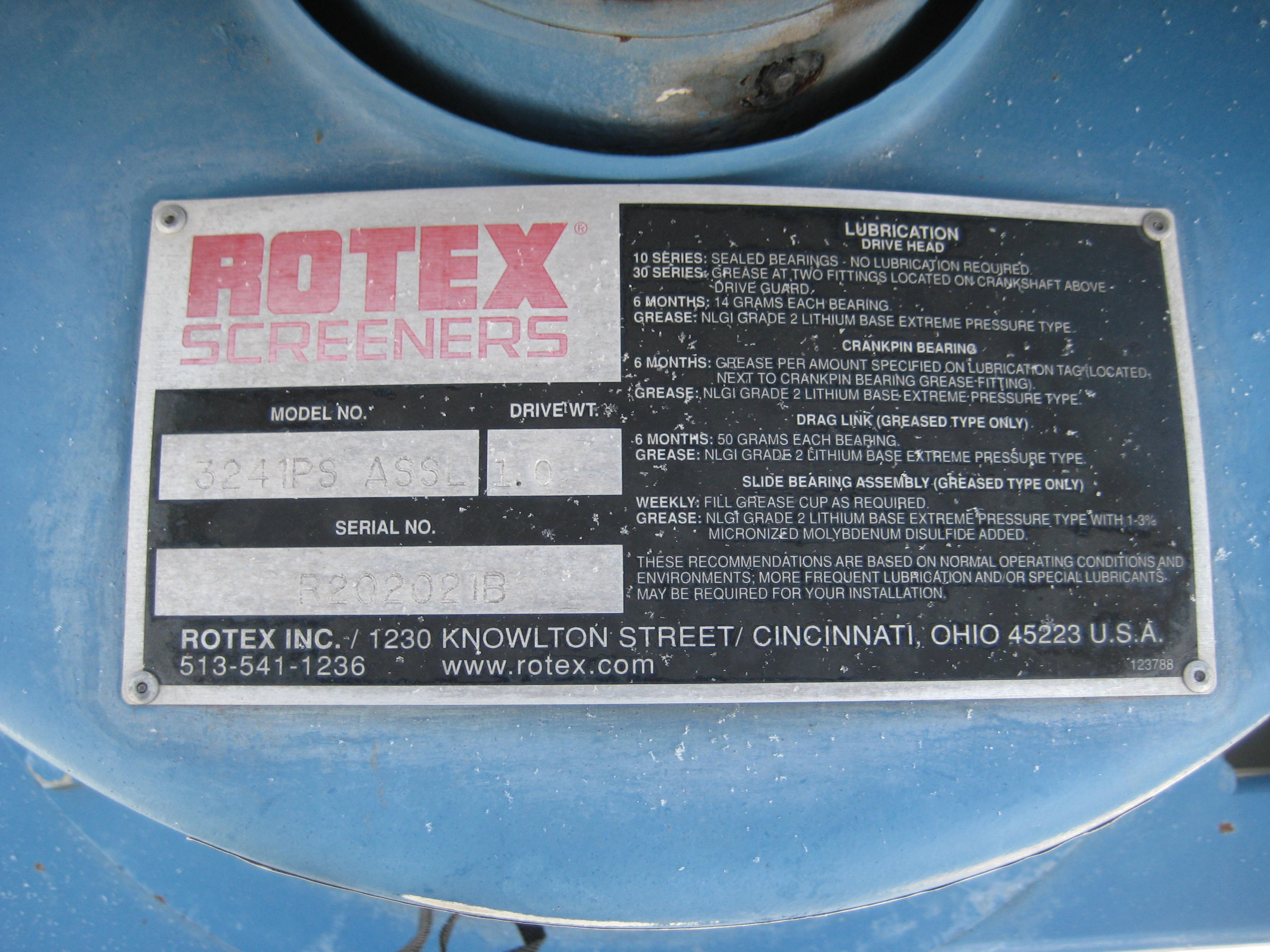  Separators Screener 508 mm (20 in) Aluminum For Sale - IPP# 206279