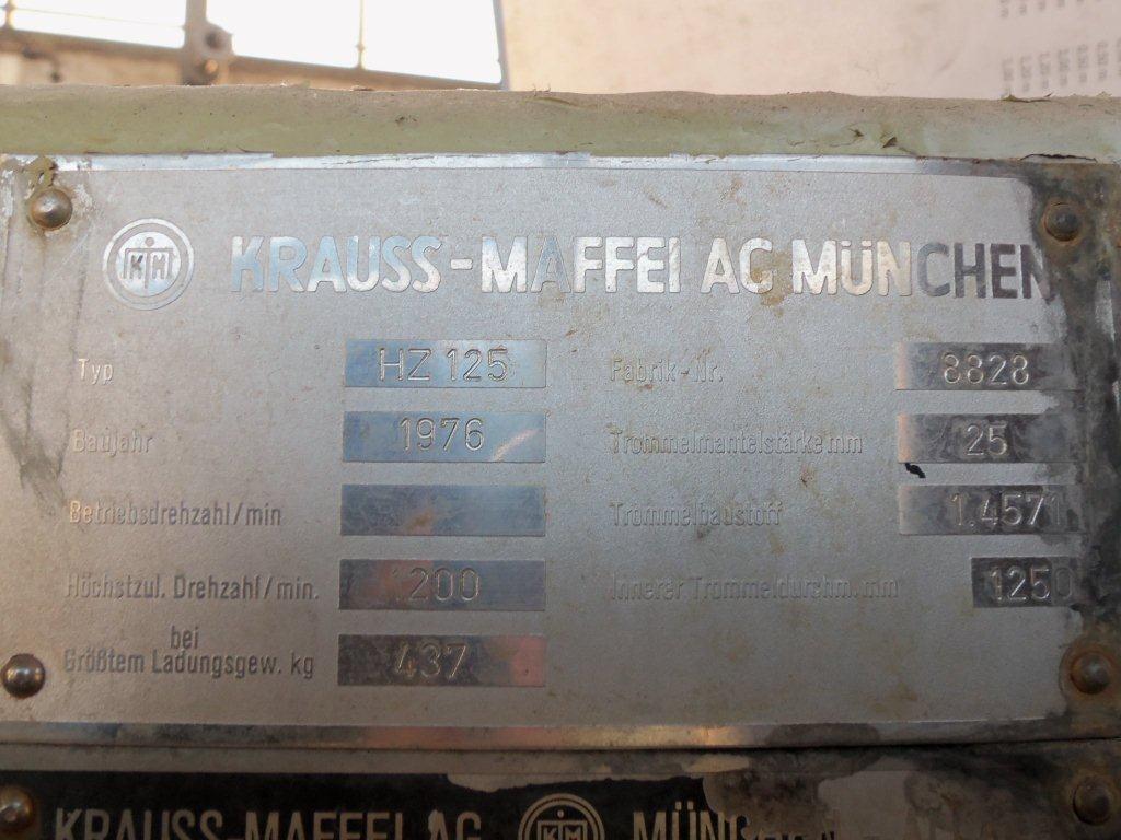 Stainless Steel Austenitic Krauss Maffei HZ-125 Centrifuge-Peeler - IPP# 206218