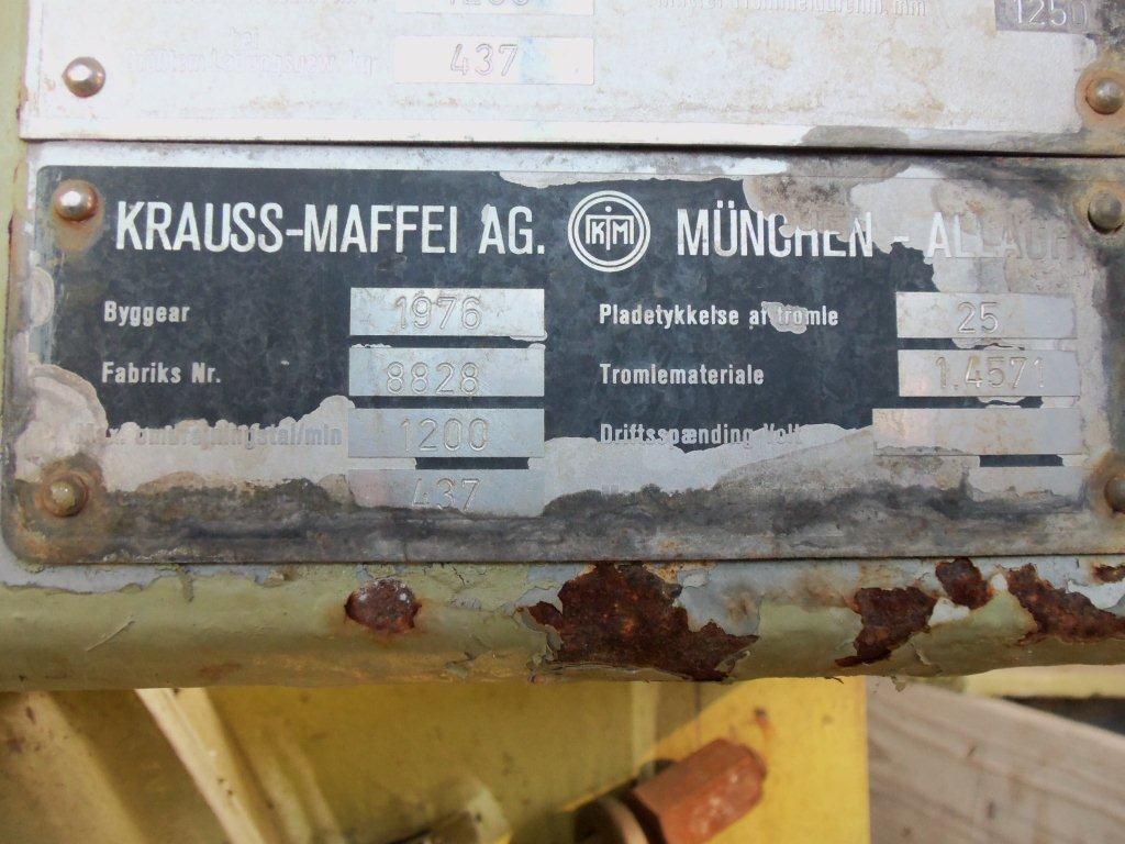 Stainless Steel Austenitic Krauss Maffei HZ-125 Centrifuge-Peeler - IPP# 206218