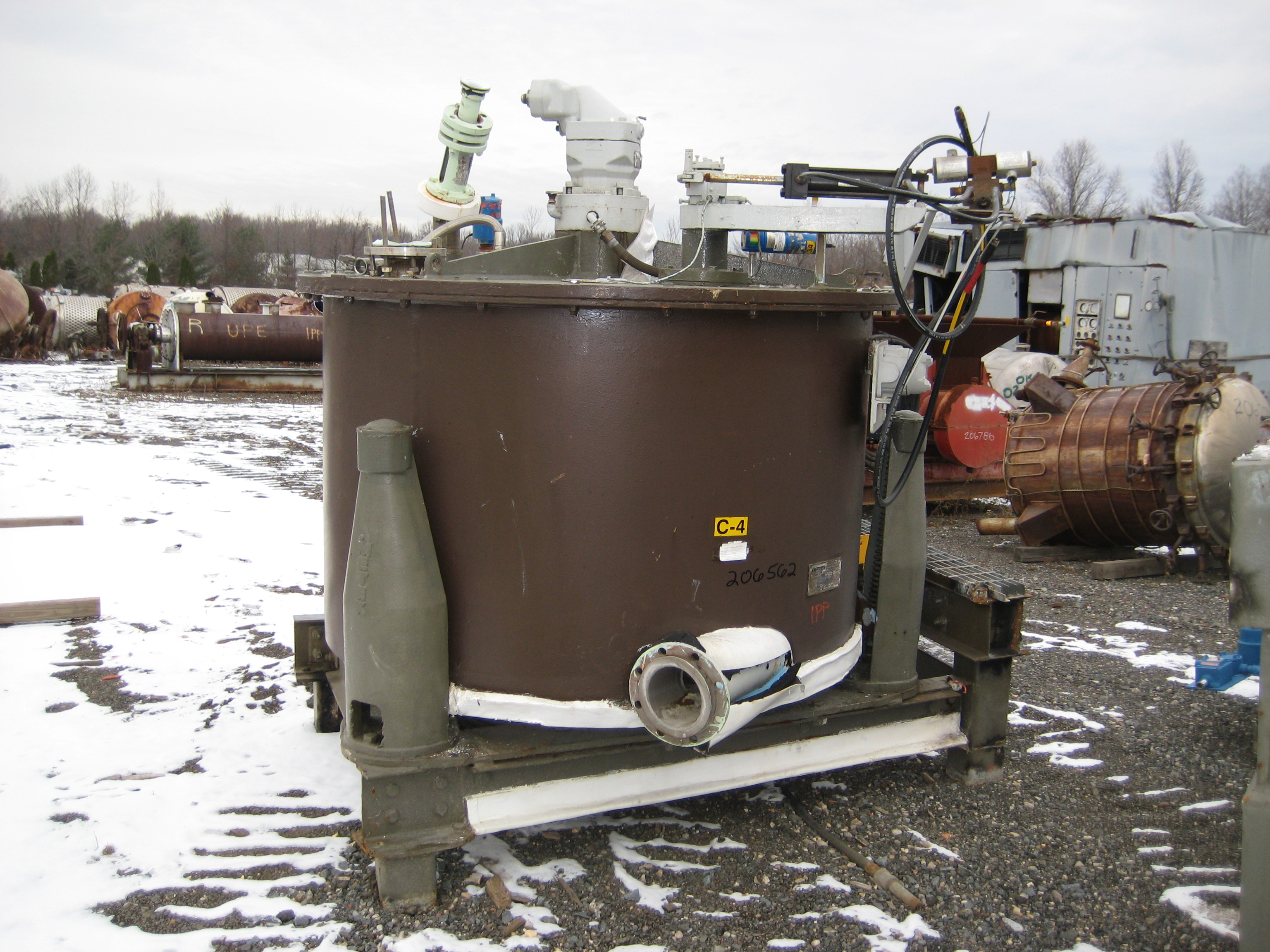  Hastelloy - C276 Auto Discharge-Bottom Centrifuge-Basket 1,524 mm (60 in) For Sale - IPP# 206562