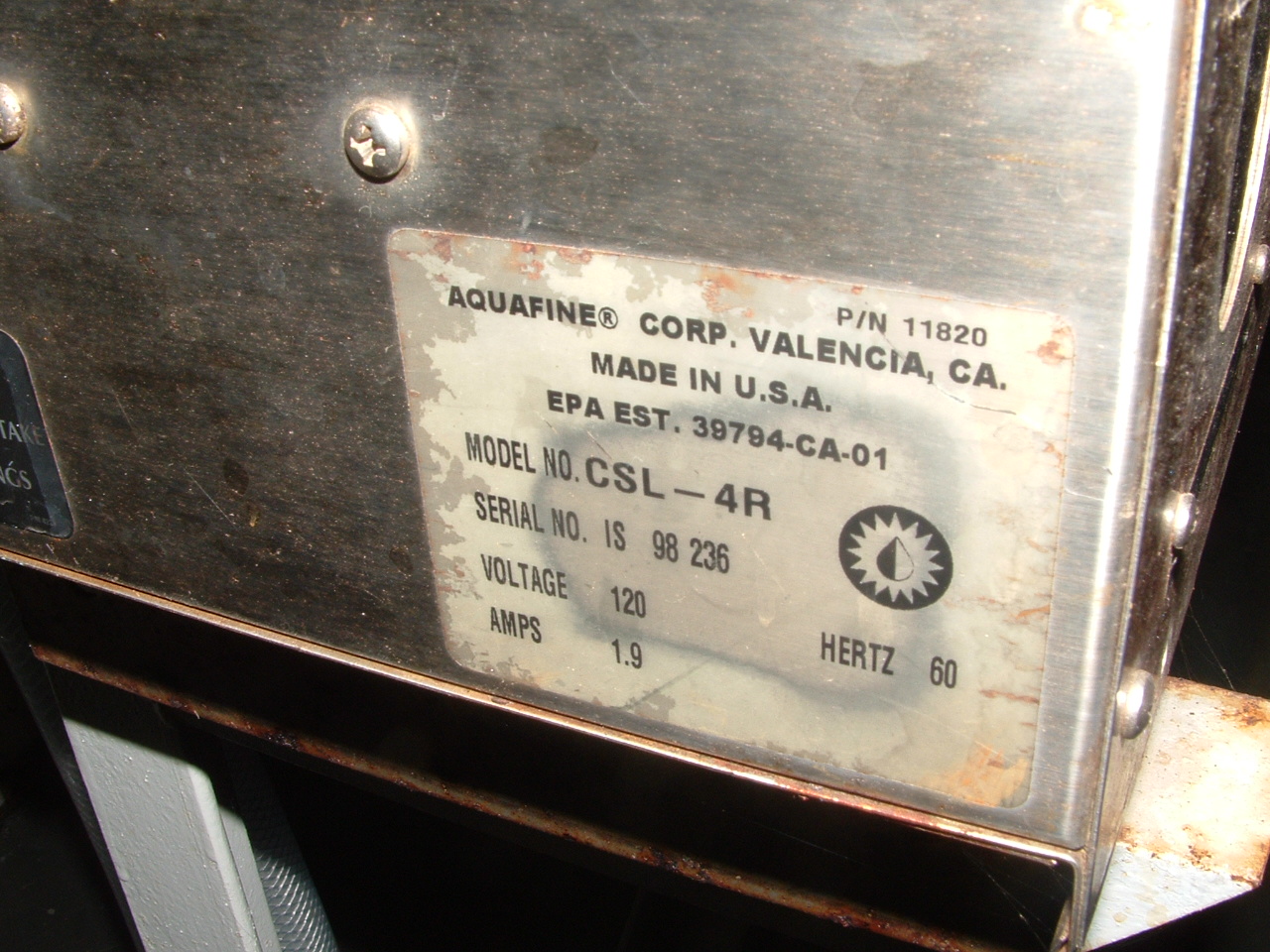  Stainless Steel 316L  Water Treatment 11,356 L/h (50 GPM) For Sale - IPP# 206609