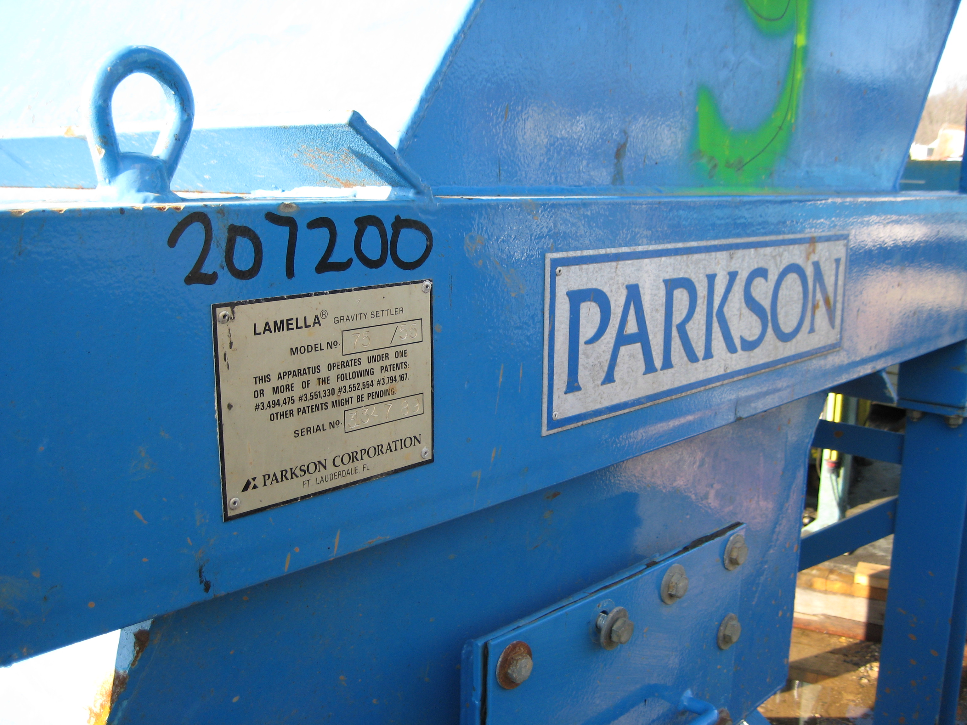 Carbon Steel Clarifier - IPP# 207200