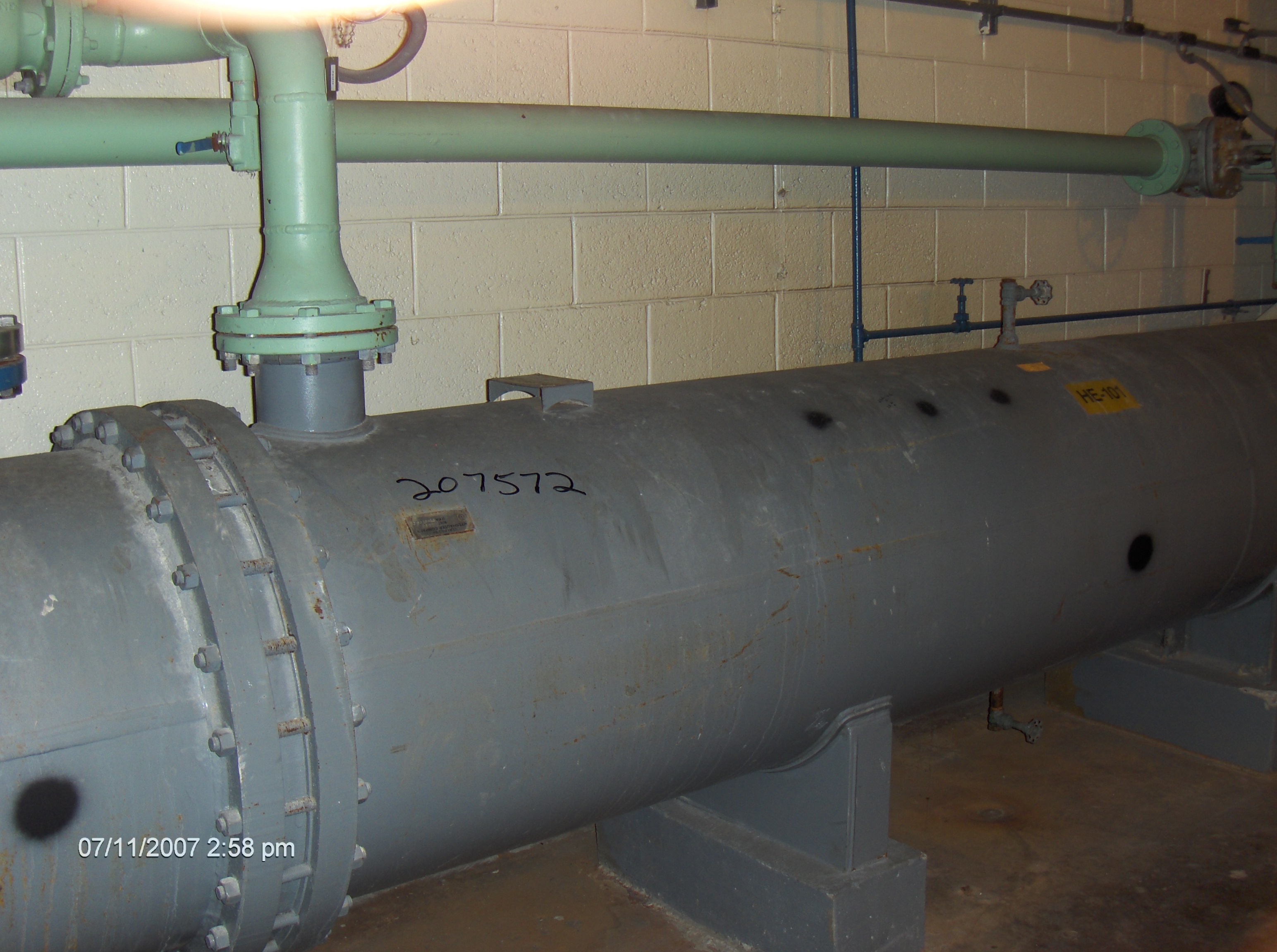 Copper/Brass API Ketema AEW Shell and Tube Heat Exchanger - IPP# 207572