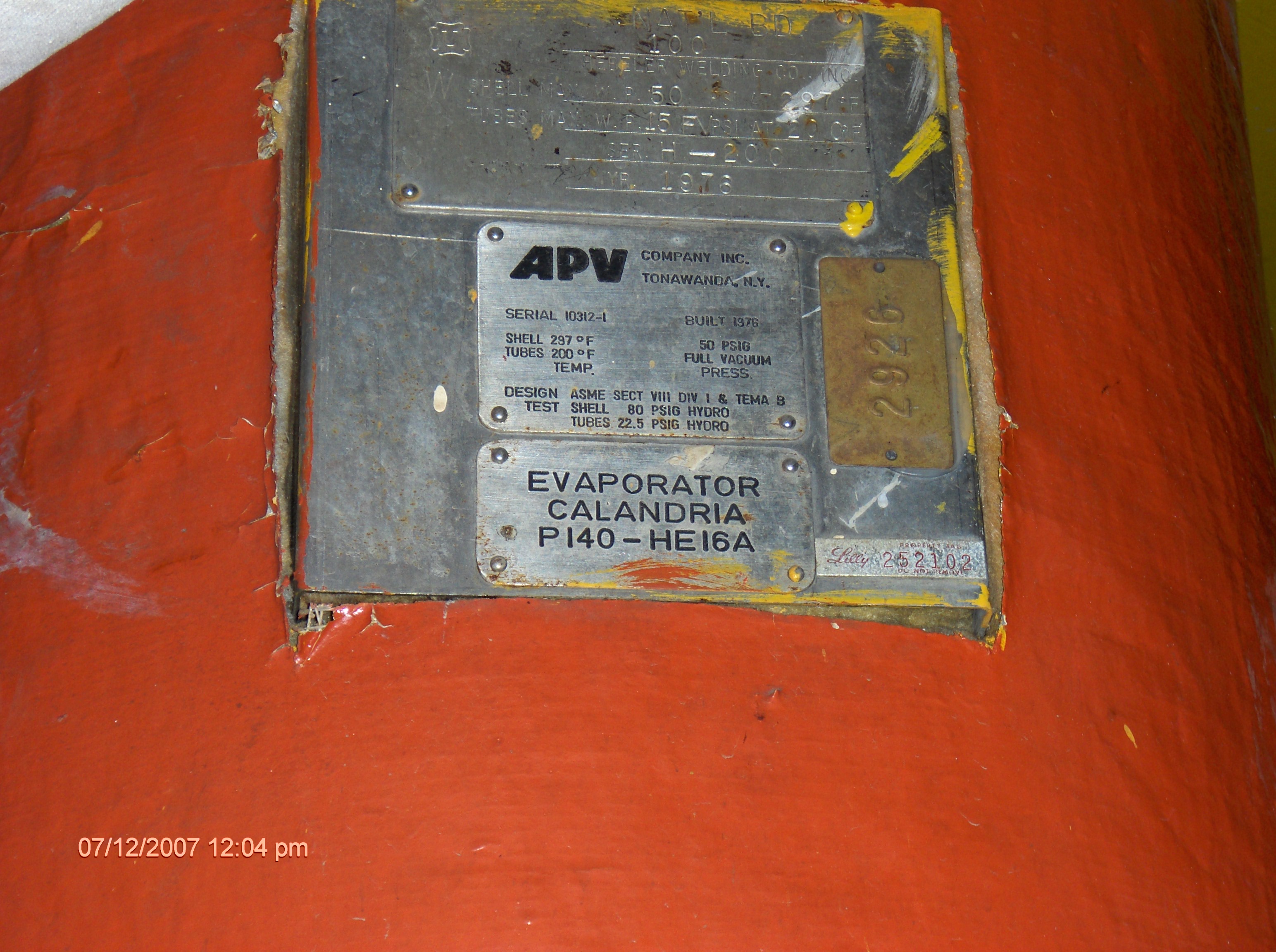 Stainless Steel 304 Rising/Falling Film Evaporator - IPP# 207646