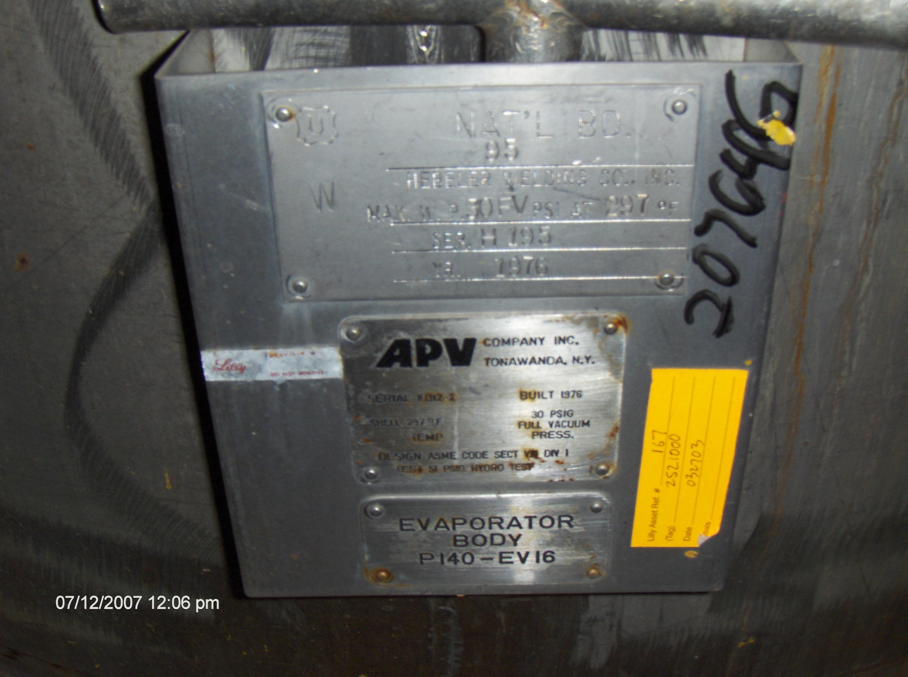 Stainless Steel 304 Rising/Falling Film Evaporator - IPP# 207646