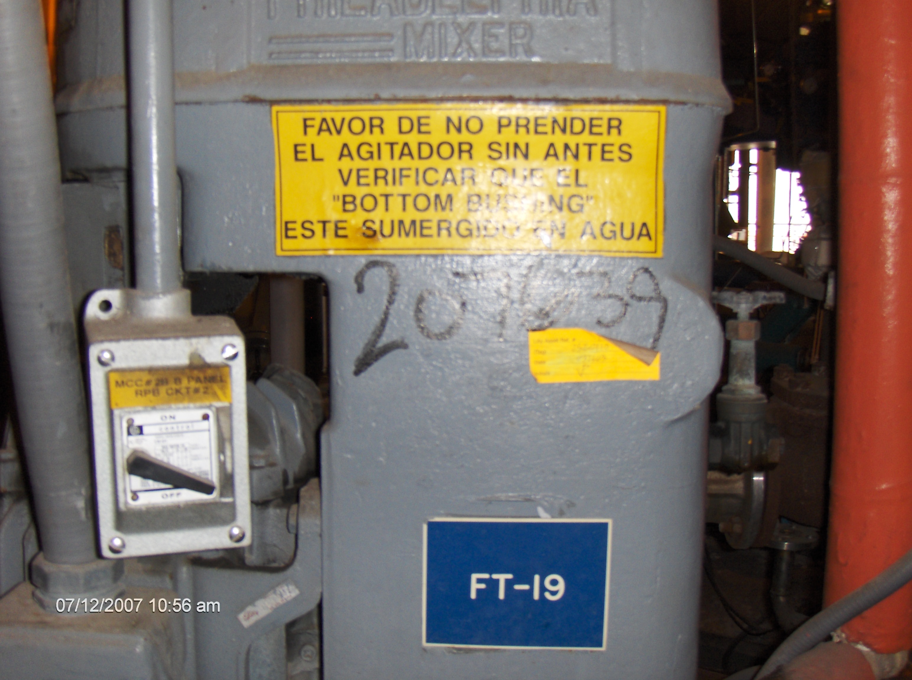 Stainless Steel 304 Gaston County Batch-Type Agitated Reactor - IPP# 207639