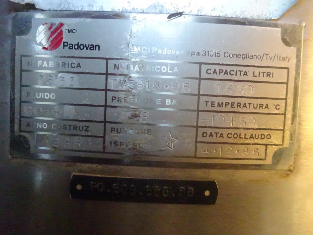  Stainless Steel 304 Pressure Leaf Filter 15 m² (161.5 ft²) For Sale - IPP# 207989