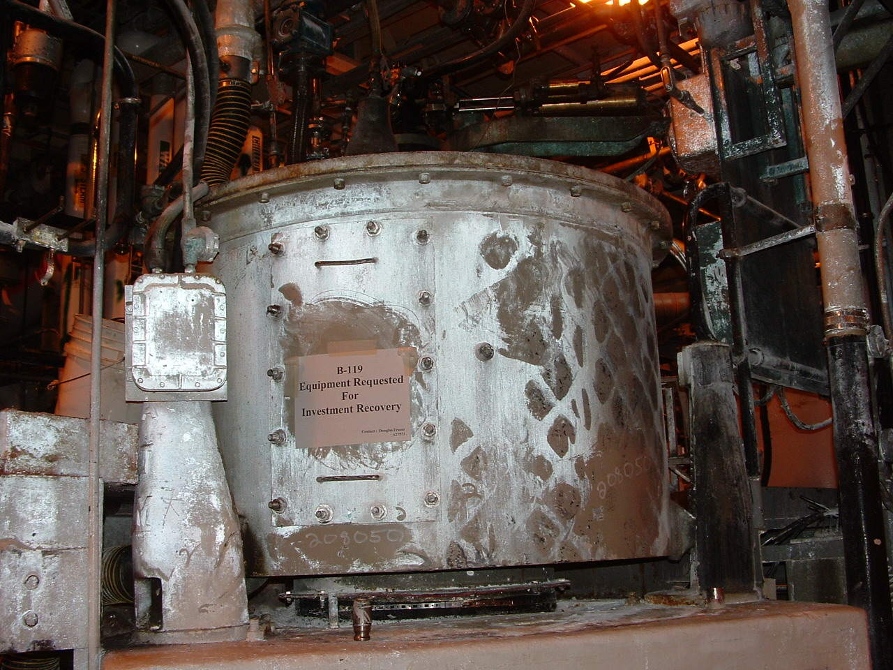  Stainless Steel 316 Auto Discharge-Bottom Centrifuge-Basket 1,219 mm (48 in) For Sale - IPP# 208050