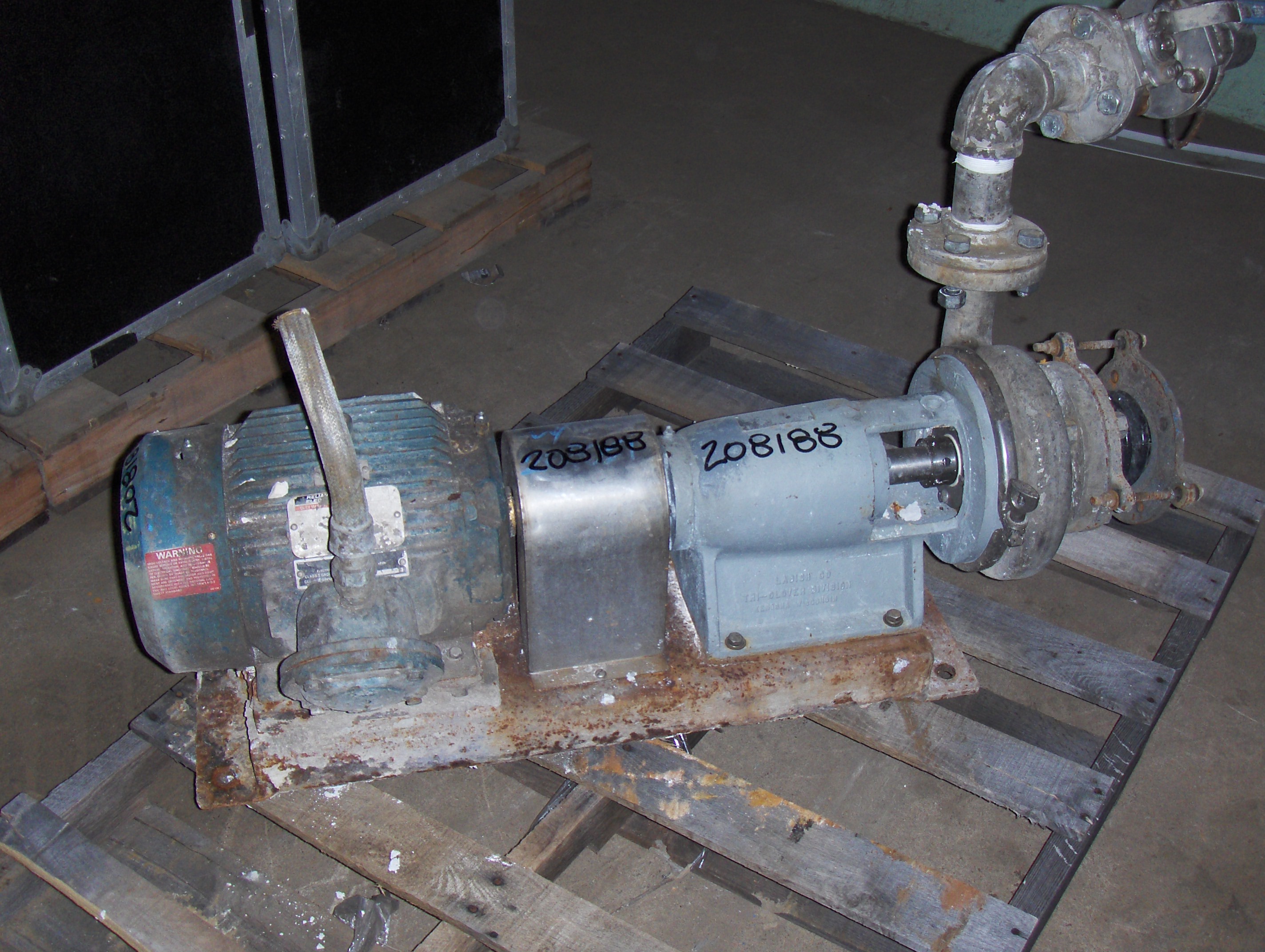 Stainless Steel 316 Tri Clover SP328F--0130-35 Centrifugal Pump - IPP# 208188