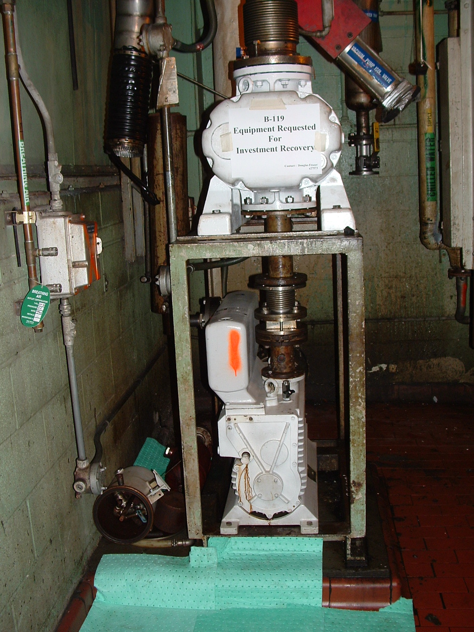 Leybold-Heraeus WA201 Pump-Vacuum - IPP# 208102