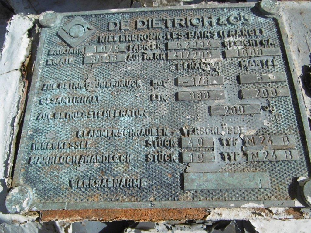 Glasslined DeDietrich STA Batch-Type Agitated Reactor - IPP# 208347