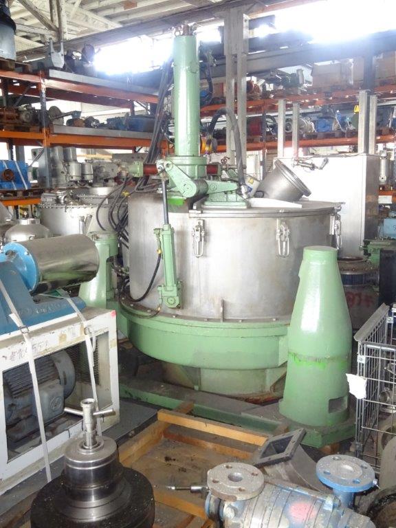  Stainless Steel Austenitic Auto Discharge-Bottom Centrifuge-Basket 1,250 mm (49.2 in) For Sale - IPP# 208345
