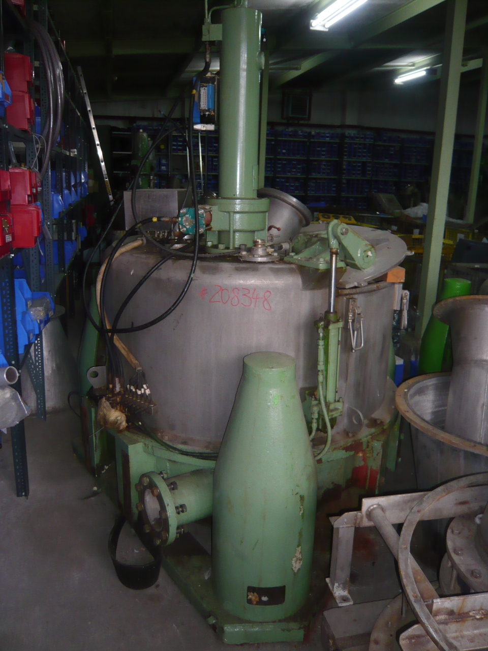 Stainless Steel Austenitic Auto Discharge-Bottom Centrifuge-Basket 1,250 mm (49.2 in) For Sale - IPP# 208348