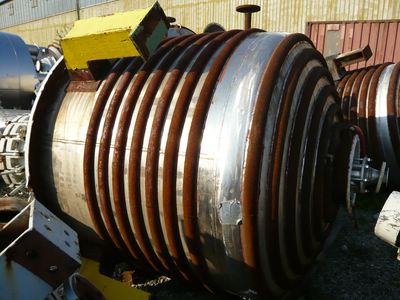  Batch-Type Agitated Reactor 2,900 L (766 gallons) Stainless Steel Austenitic For Sale - IPP# 208362