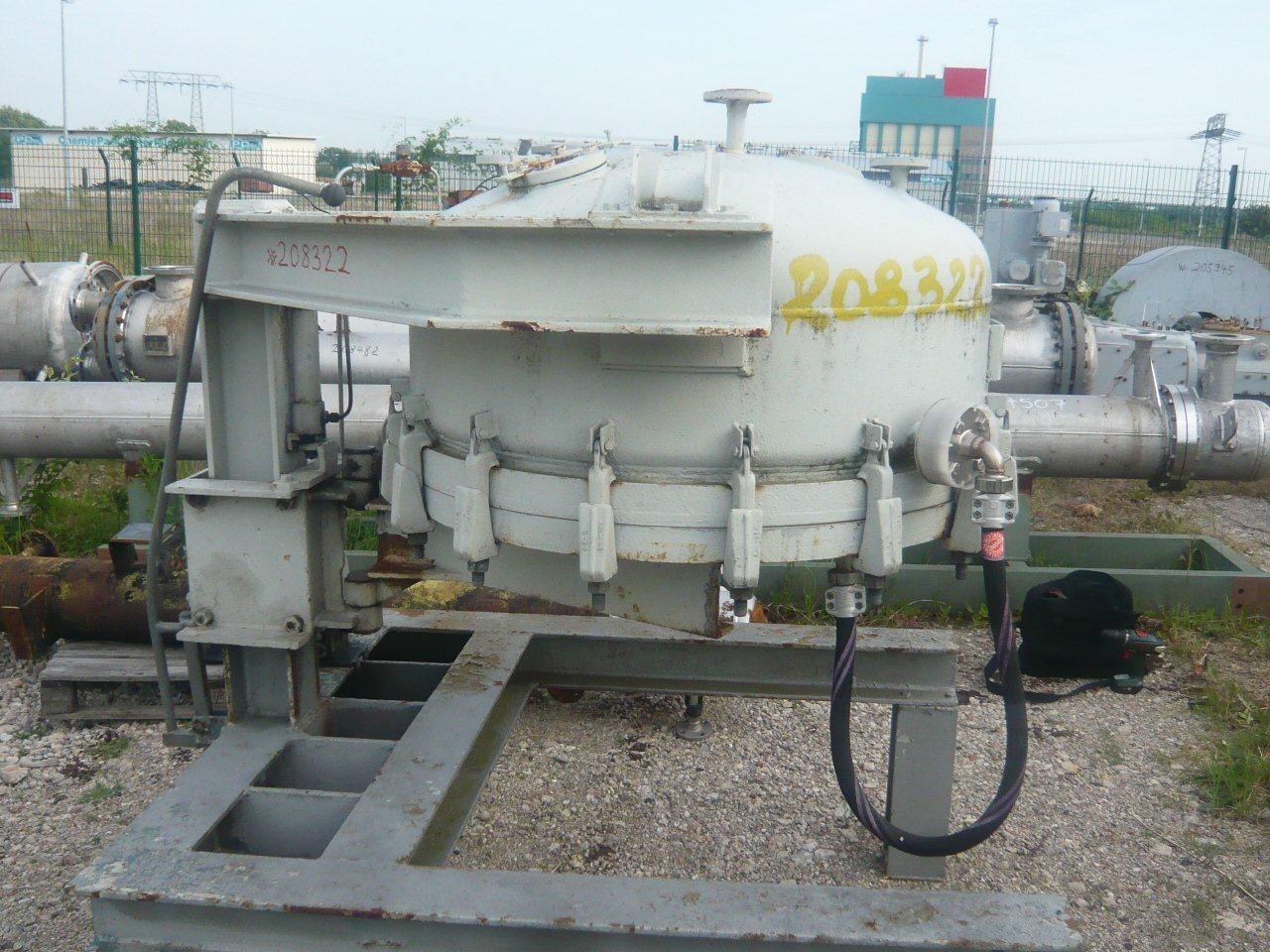  Stainless Steel 316 Nutsche Filter 0.85 m² (9.1 ft²) For Sale - IPP# 208322
