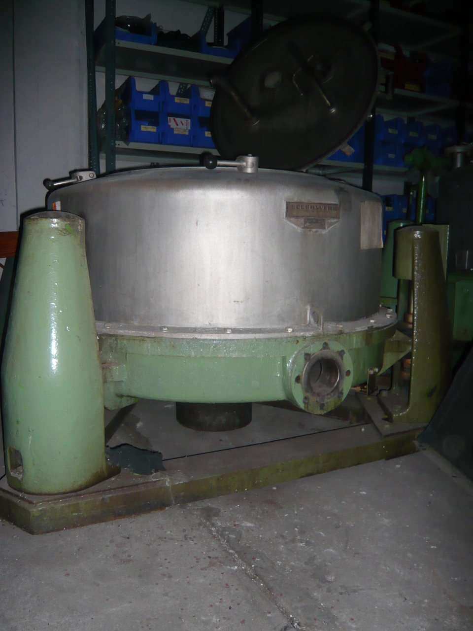  Stainless Steel Austenitic Manual Discharge-Top Centrifuge-Basket 1,000 mm (39.4 in) For Sale - IPP# 208338