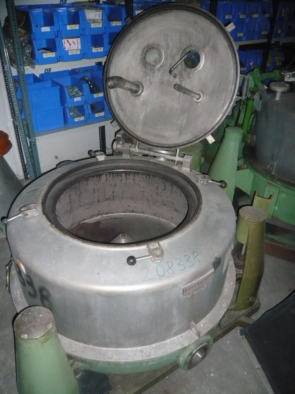  Stainless Steel Austenitic Manual Discharge-Top Centrifuge-Basket 1,000 mm (39.4 in) For Sale - IPP# 208338