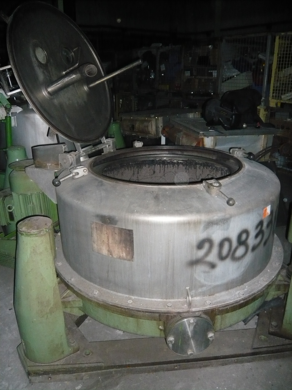  Stainless Steel Austenitic Manual Discharge-Top Centrifuge-Basket 1,000 mm (39.4 in) For Sale - IPP# 208338