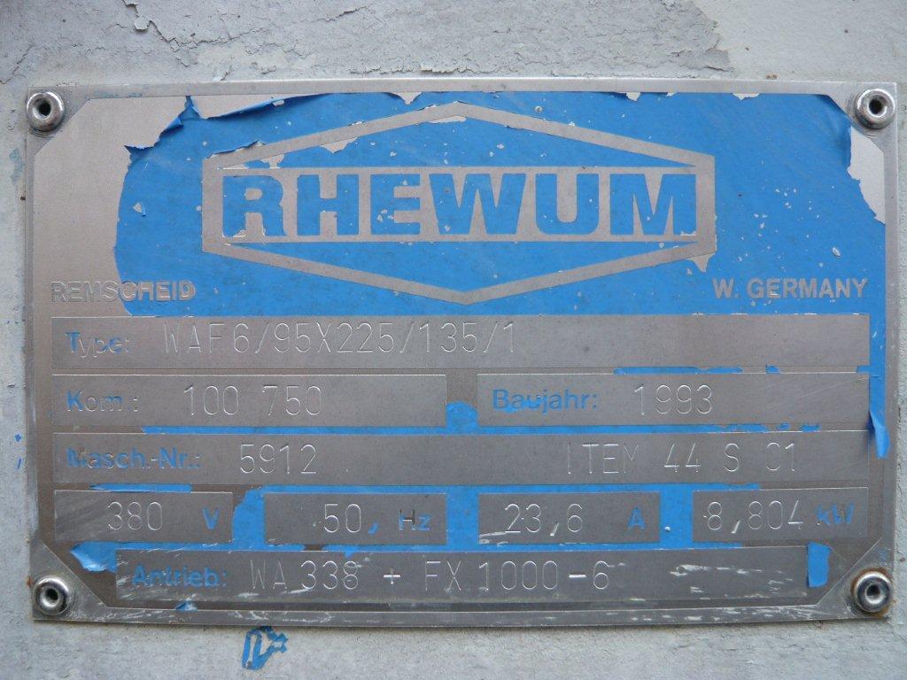 Carbon Steel Rhewum WAF6/95X225/135/1 Separators Screener - IPP# 208480