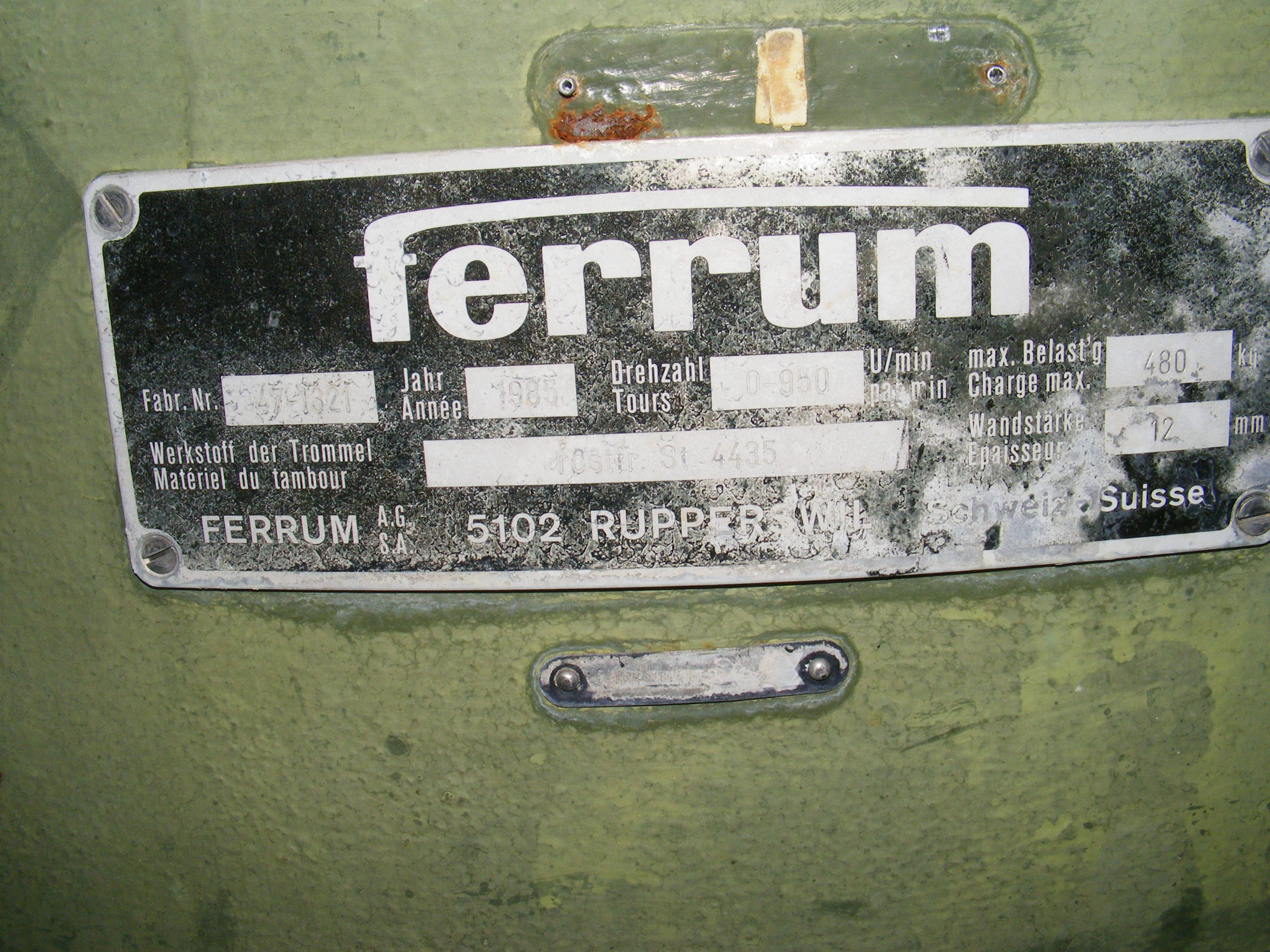   Centrifuge-Basket 1,250 mm (49.2 in) Stainless Steel 316L For Sale - IPP# 208418