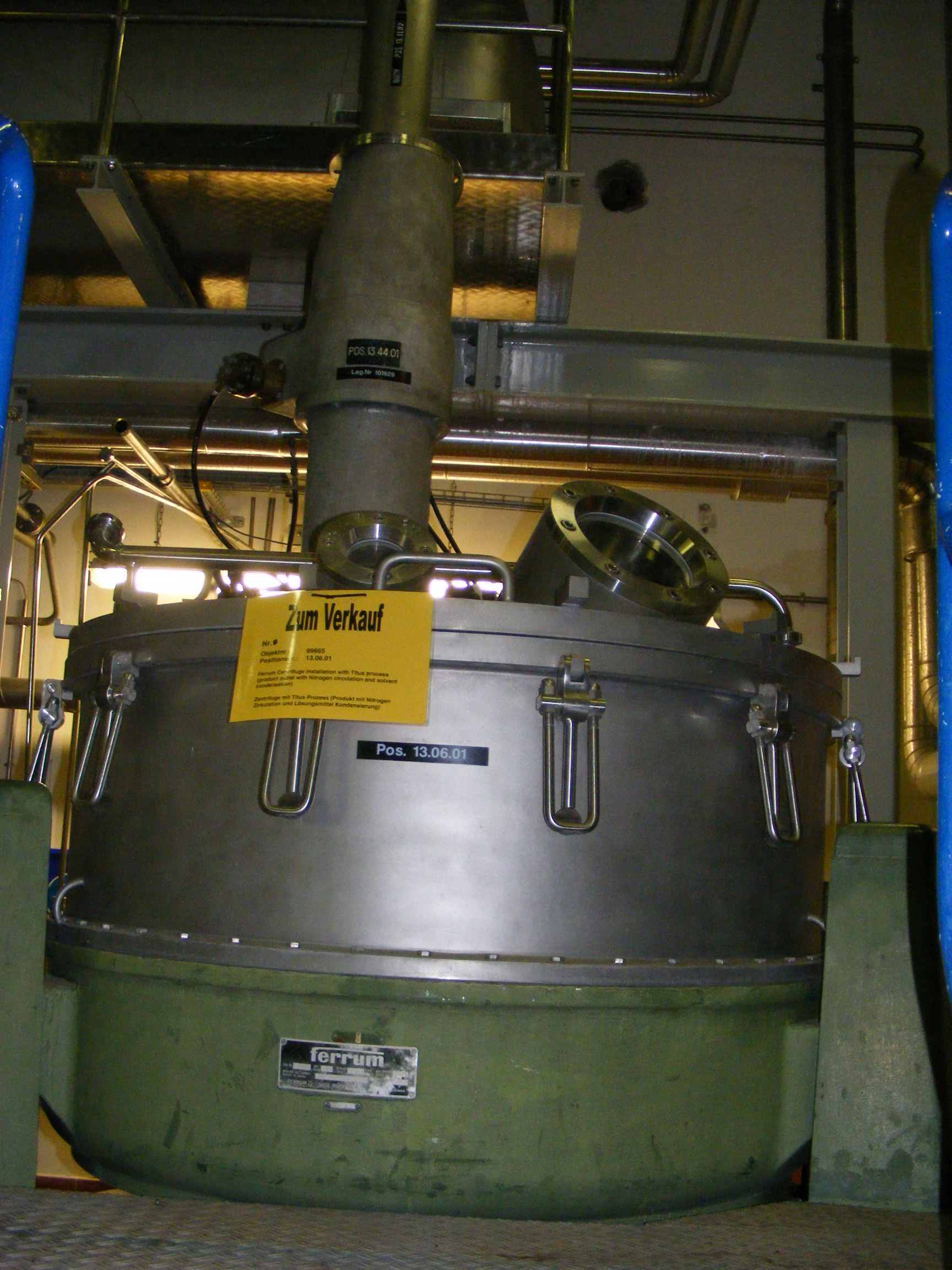   Centrifuge-Basket 1,250 mm (49.2 in) Stainless Steel 316L For Sale - IPP# 208418