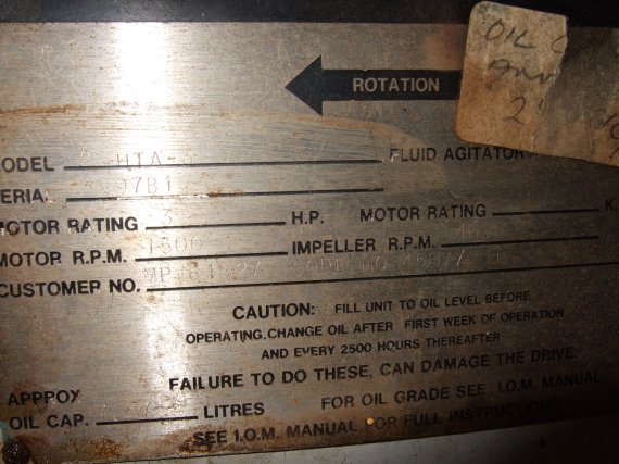 Stainless Steel 316 H. Pontifex & Sons Ltd. Tank - IPP# 209872