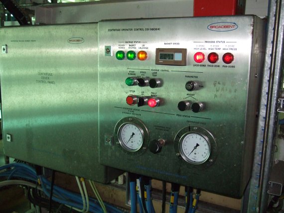 Stainless Steel 316 Broadbent 46A Auto Discharge-Bottom Centrifuge-Basket - IPP# 209895