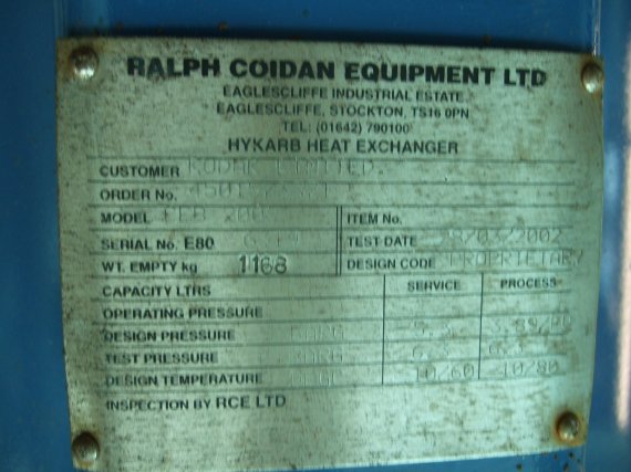  Graphite Block Heat Exchanger 18 m² (193.8 ft²) For Sale - IPP# 209926