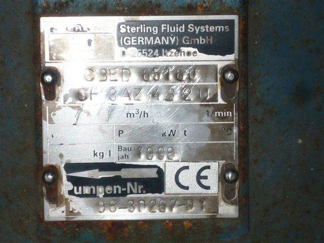  Centrifugal Pump 90 m3/h (396.3 GPM) Stainless Steel Austenitic For Sale - IPP# 200968