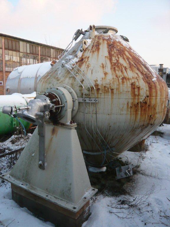   Dryer-Twin Shell & Double Cone 4 m3 (141.3 ft3) Glasslined For Sale - IPP# 201066