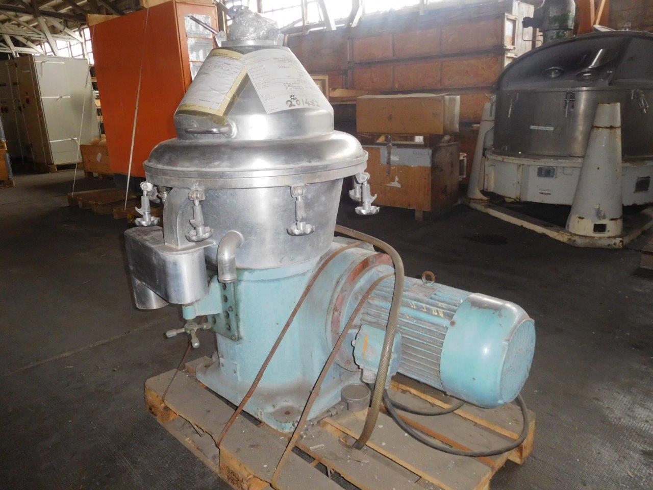  Stainless Steel Other  Centrifuge-Disc Bowl 15 kW (20.1 HP) For Sale - IPP# 201482