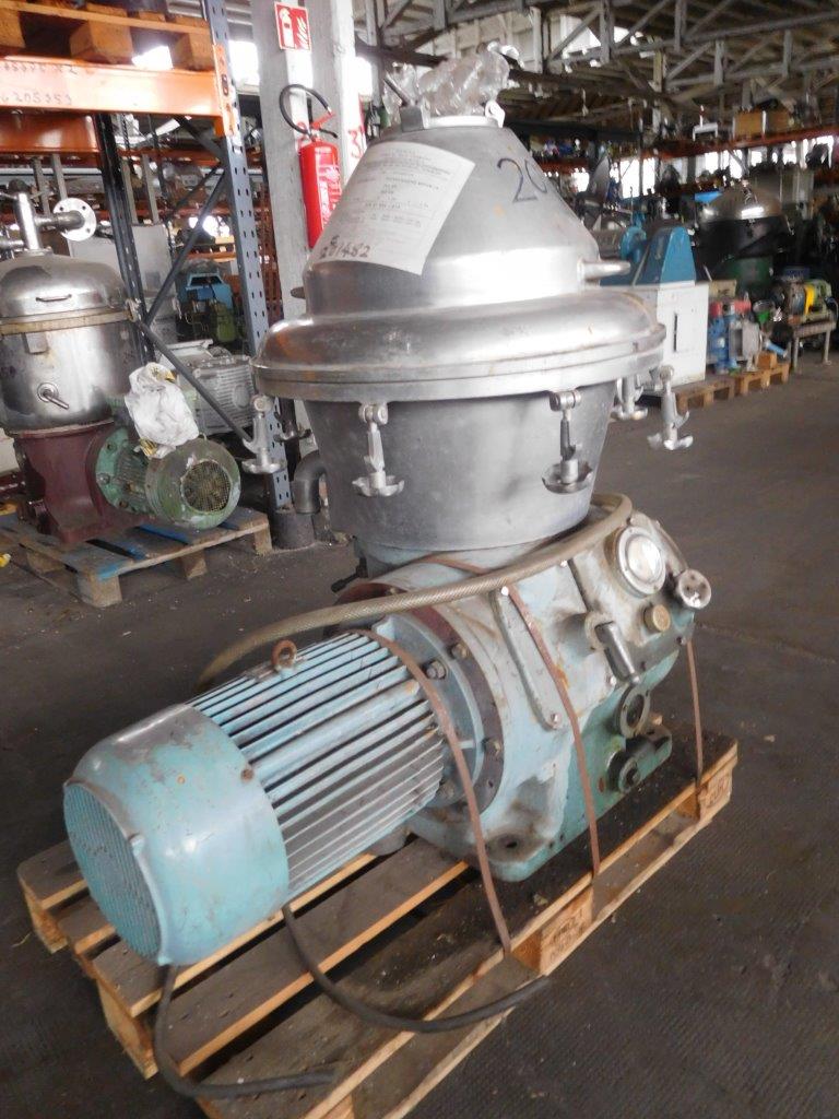  Stainless Steel Other  Centrifuge-Disc Bowl 15 kW (20.1 HP) For Sale - IPP# 201482