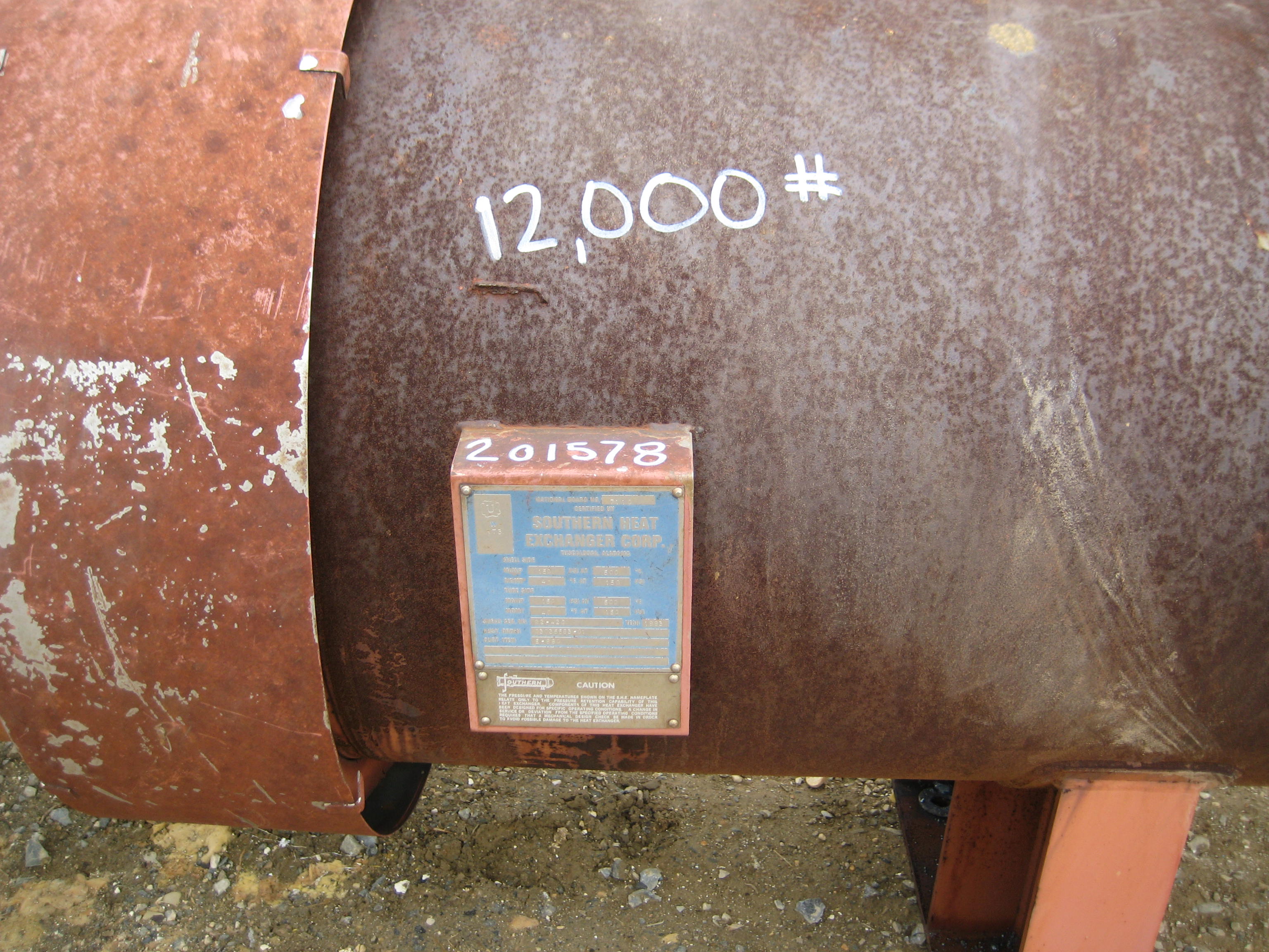 Monel Shell and Tube Heat Exchanger - IPP# 201578