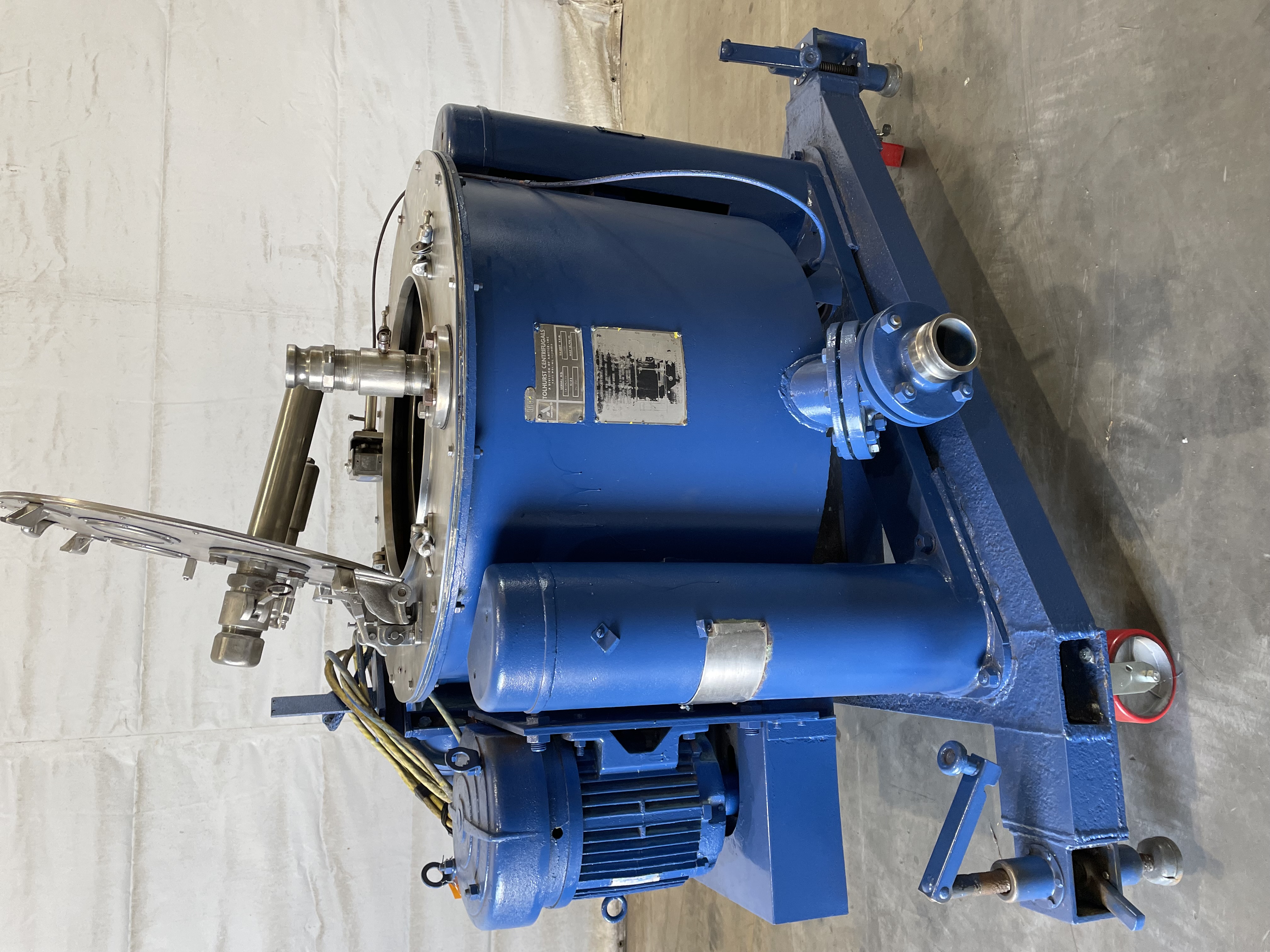Stainless Steel 316 Tolhurst Manual Discharge-Top Centrifuge-Basket - IPP# 203151