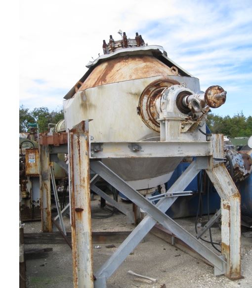   Dryer-Twin Shell & Double Cone 2.5 m3 (90 ft3) Glasslined For Sale - IPP# 203374